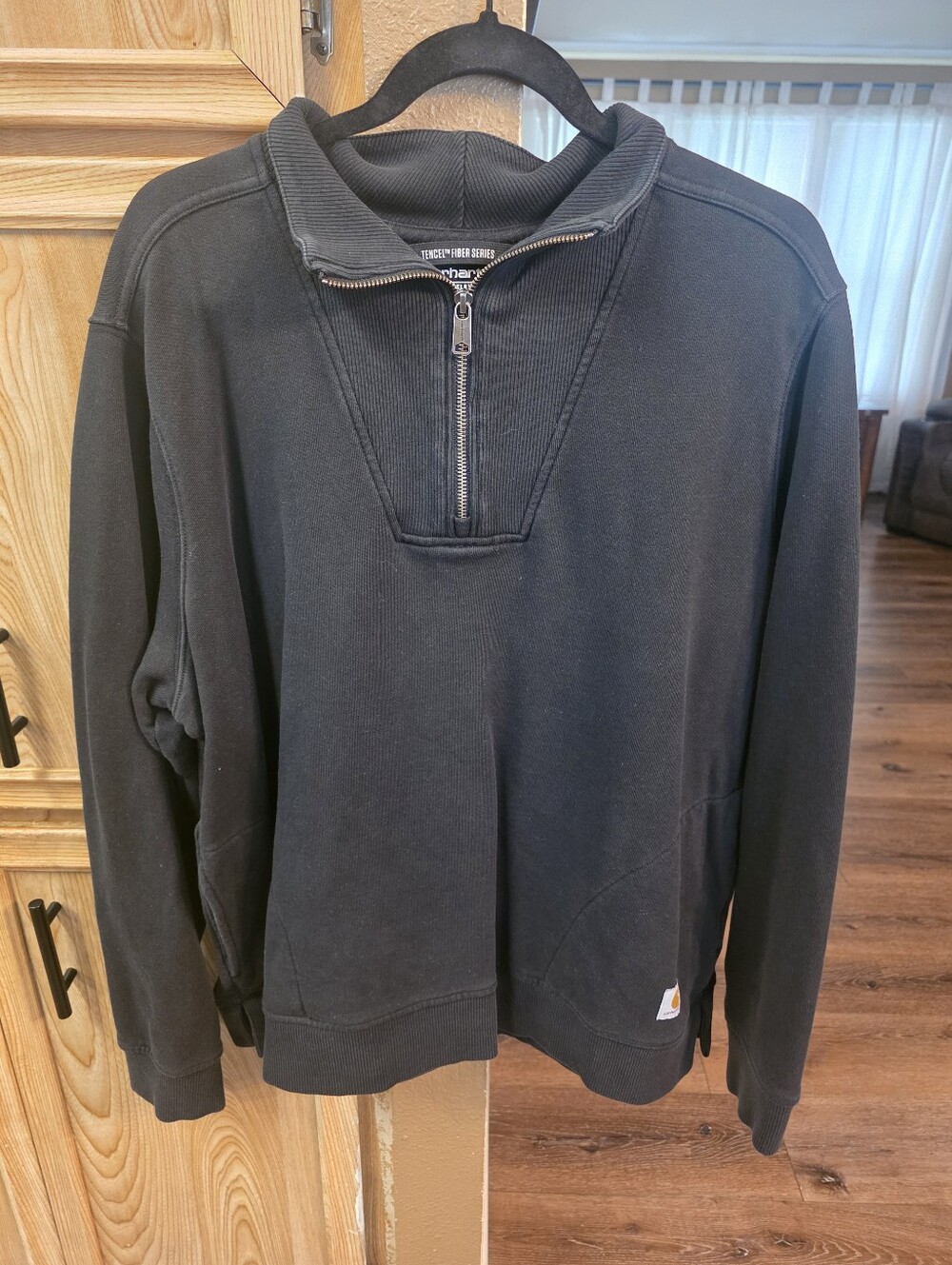 Carhartt Women’s Black Quarter-Zip Pullover Sweater